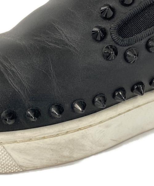 Christian Louboutin（クリスチャン・ルブタン）Christian Louboutin (クリスチャン・ルブタン) スパイクスリッポン ブラック サイズ:35 1/2の古着・服飾アイテム