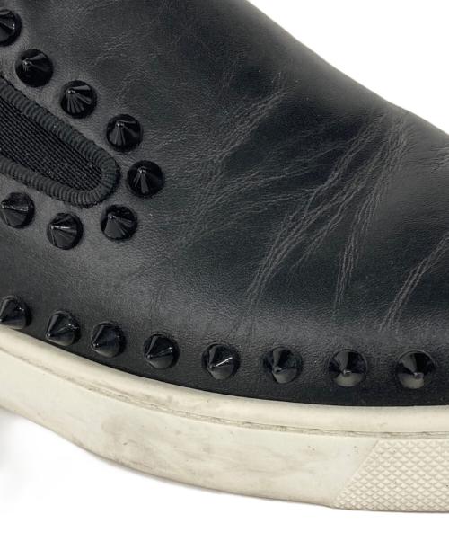 Christian Louboutin（クリスチャン・ルブタン）Christian Louboutin (クリスチャン・ルブタン) スパイクスリッポン ブラック サイズ:35 1/2の古着・服飾アイテム