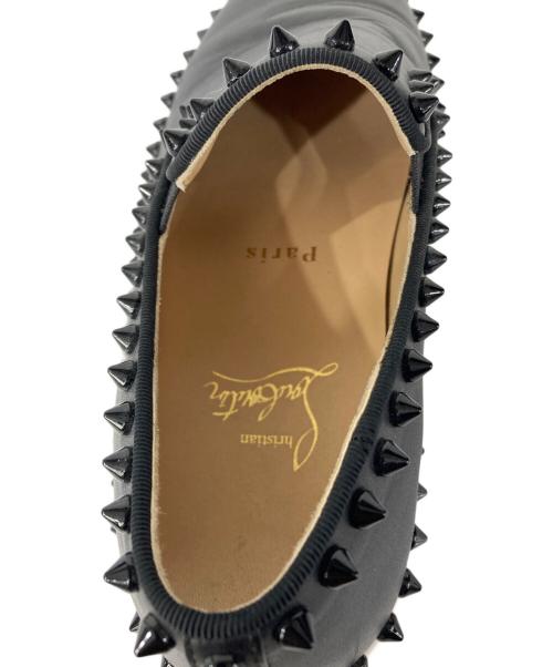 Christian Louboutin（クリスチャン・ルブタン）Christian Louboutin (クリスチャン・ルブタン) スパイクスリッポン ブラック サイズ:35 1/2の古着・服飾アイテム