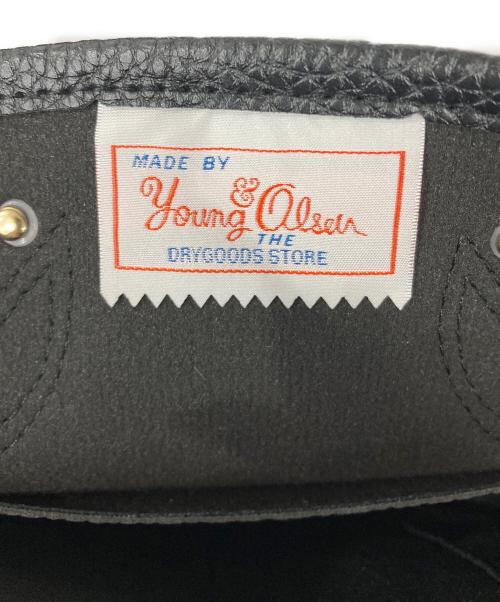 YOUNG & OLSEN The DRYGOODS STORE（ヤングアンドオルセン ザ ドライグッズストア）YOUNG & OLSEN The DRYGOODS STORE (ヤングアンドオルセン ザ ドライグッズストア) レザーハンドバッグ ブラックの古着・服飾アイテム