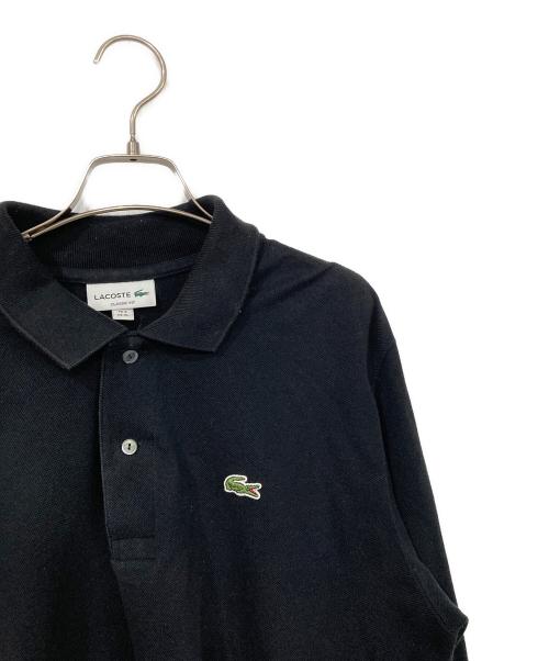 LACOSTE（ラコステ）LACOSTE (ラコステ) 長袖ポロシャツ ブラック サイズ:US XLの古着・服飾アイテム