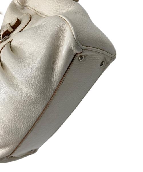 Salvatore Ferragamo（サルヴァトーレ フェラガモ）Salvatore Ferragamo (サルヴァトーレ フェラガモ) ガンチーニミニボストンバッグ アイボリーの古着・服飾アイテム