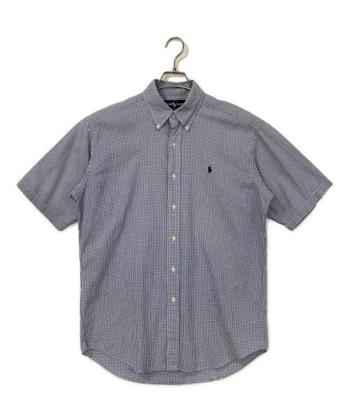 RALPH LAUREN（ラルフローレン）RALPH LAUREN (ラルフローレン) 半袖ボタンダウンシャツ ブルー サイズ:Mの古着・服飾アイテム