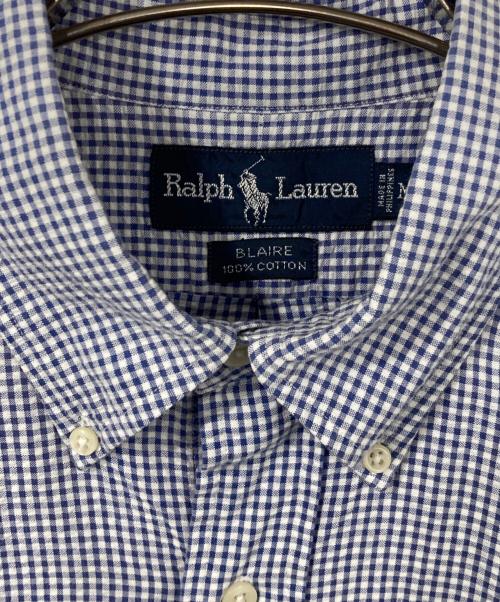 RALPH LAUREN（ラルフローレン）RALPH LAUREN (ラルフローレン) 半袖ボタンダウンシャツ ブルー サイズ:Mの古着・服飾アイテム
