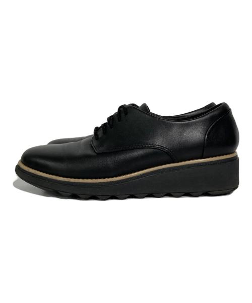 CLARKS（クラークス）CLARKS (クラークス) レースアップシューズ ブラック サイズ:22.5の古着・服飾アイテム