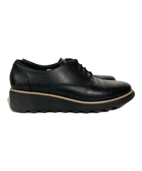 CLARKS（クラークス）CLARKS (クラークス) レースアップシューズ ブラック サイズ:22.5の古着・服飾アイテム