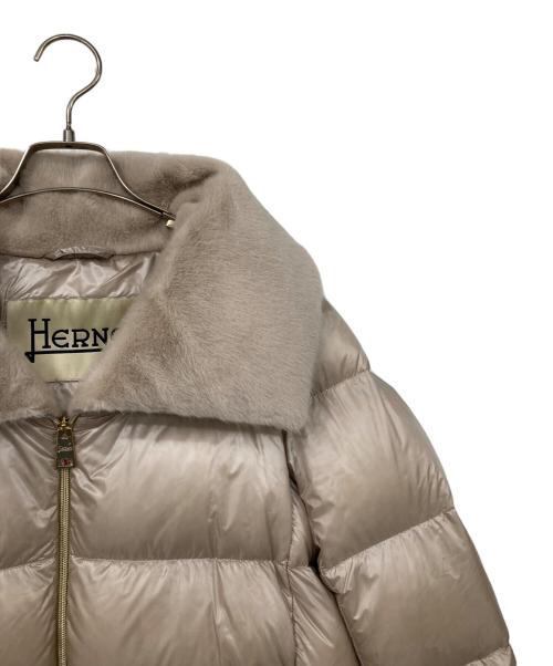 HERNO（ヘルノ）HERNO (ヘルノ) ナイロンウルトラライトダウンジャケット ベージュ サイズ:42の古着・服飾アイテム