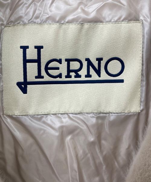 HERNO（ヘルノ）HERNO (ヘルノ) ナイロンウルトラライトダウンジャケット ベージュ サイズ:42の古着・服飾アイテム