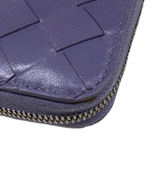 BOTTEGA VENETA（ボッテガベネタ）BOTTEGA VENETA (ボッテガベネタ) イントレチャート長財布 パープルの古着・服飾アイテム