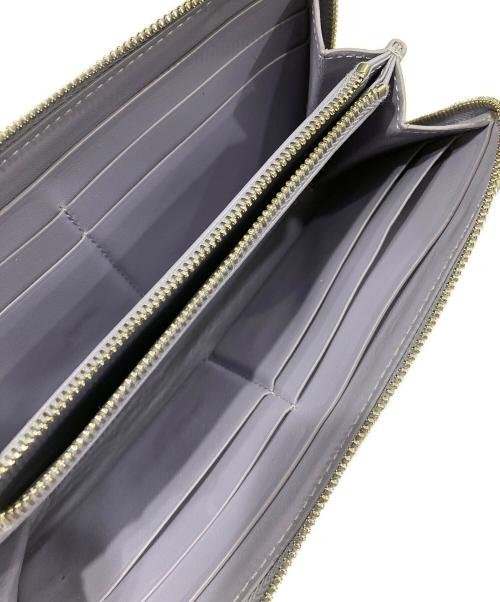 BOTTEGA VENETA（ボッテガベネタ）BOTTEGA VENETA (ボッテガベネタ) イントレチャート長財布 パープルの古着・服飾アイテム