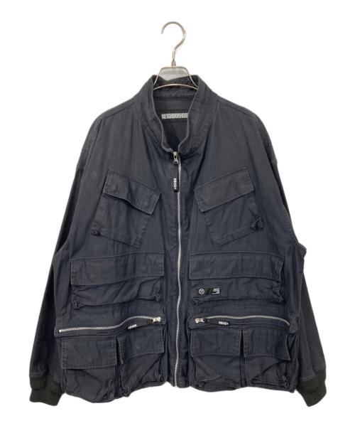 NEIGHBORHOOD（ネイバーフッド）NEIGHBORHOOD (ネイバーフッド) ウォッシュ加工ファディ‐グジャケット ネイビー サイズ:Lの古着・服飾アイテム