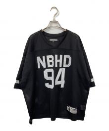NEIGHBORHOOD（ネイバーフッド）の古着「HOCKEY V-NECK S/S TEE/ホッケー Vネック ショートスリーブTシャツ」｜ブラック