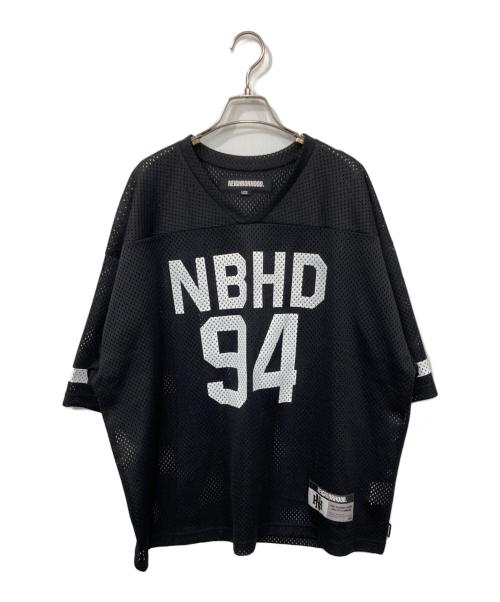 NEIGHBORHOOD（ネイバーフッド）NEIGHBORHOOD (ネイバーフッド) HOCKEY V-NECK S/S TEE/ホッケー Vネック ショートスリーブTシャツ ブラック サイズ:Lの古着・服飾アイテム