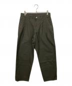 NEIGHBORHOODネイバーフッド）の古着「BAGGY SILHOUETTE TWO TUCK PANTS」｜カーキ
