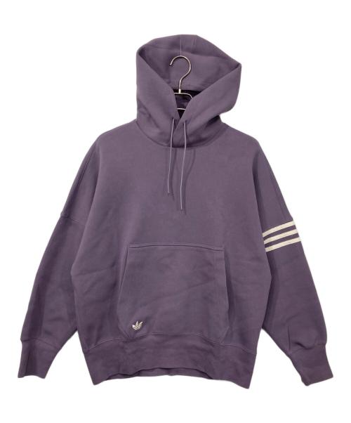 adidas（アディダス）adidas (アディダス) Adicolor Neuclassics Hoodie パープル サイズ:Mの古着・服飾アイテム