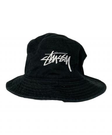 中古・古着通販】stussy (ステューシー) ロゴ刺繍バケットハット