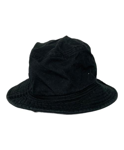 stussy（ステューシー）stussy (ステューシー) ロゴ刺繍バケットハット ブラック サイズ:S/Mの古着・服飾アイテム