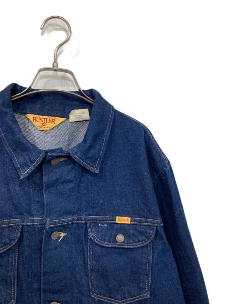 RUSTLER（ラスラー）RUSTLER (ラスラー) デニムジャケット インディゴ サイズ:XLの古着・服飾アイテム