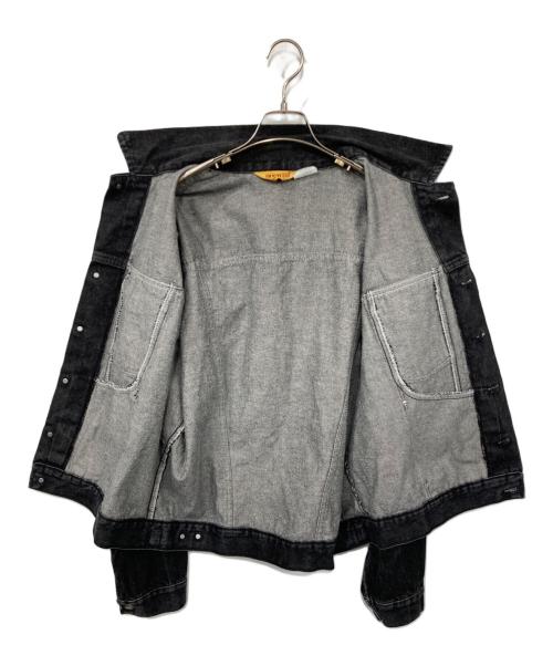 RUSTLER（ラスラー）RUSTLER (ラスラー) 先染めデニムジャケット ブラック サイズ:XLの古着・服飾アイテム