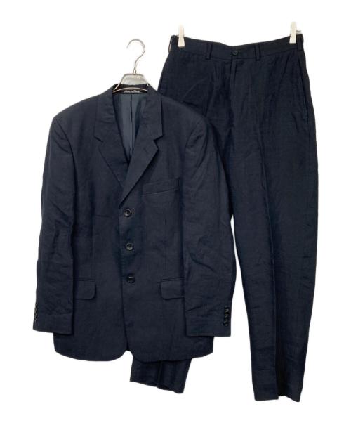 Calvin Klein（カルバンクライン）Calvin Klein (カルバンクライン) リネンセットアップスーツ ネイビー サイズ:38の古着・服飾アイテム