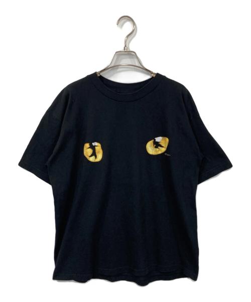 Polygram（ポリグラム）polygram (ポリグラム) CATS プリントTシャツ ブラック サイズ:Lの古着・服飾アイテム