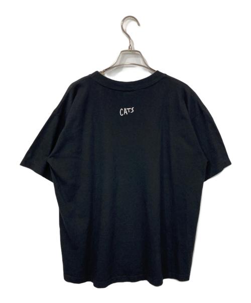 Polygram（ポリグラム）polygram (ポリグラム) CATS プリントTシャツ ブラック サイズ:Lの古着・服飾アイテム