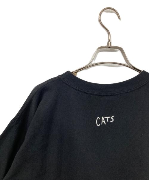 Polygram（ポリグラム）polygram (ポリグラム) CATS プリントTシャツ ブラック サイズ:Lの古着・服飾アイテム
