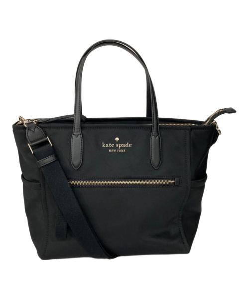 Kate Spade（ケイトスペード）Kate Spade (ケイトスペード) ナイロンハンドバッグ ブラックの古着・服飾アイテム