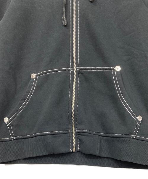TRUE RELIGION（トゥルー レリジョン）TRUE RELIGION (トゥルー レリジョン) BIG T CRYSTAL ZIPUP HOODI ブラック サイズ:Ｍの古着・服飾アイテム