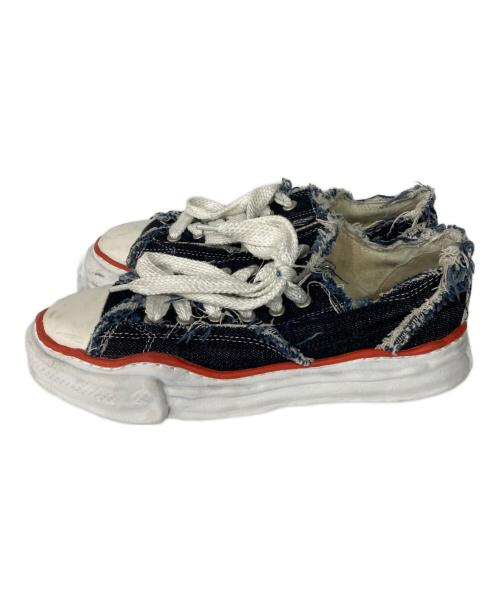 Maison MIHARA YASUHIRO（メゾン ミハラ ヤスヒロ）Maison MIHARA YASUHIRO (メゾン ミハラ ヤスヒロ) NIGEL CABOURN (ナイジェルケーボン) 12oz デニム カットオフ スニーカー インディゴ サイズ:42の古着・服飾アイテム
