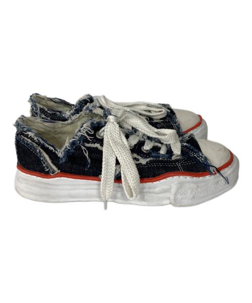Maison MIHARA YASUHIRO（メゾン ミハラ ヤスヒロ）Maison MIHARA YASUHIRO (メゾン ミハラ ヤスヒロ) NIGEL CABOURN (ナイジェルケーボン) 12oz デニム カットオフ スニーカー インディゴ サイズ:42の古着・服飾アイテム