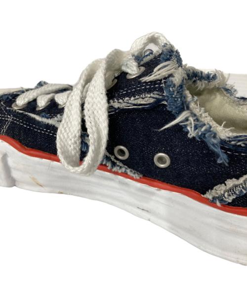Maison MIHARA YASUHIRO（メゾン ミハラ ヤスヒロ）Maison MIHARA YASUHIRO (メゾン ミハラ ヤスヒロ) NIGEL CABOURN (ナイジェルケーボン) 12oz デニム カットオフ スニーカー インディゴ サイズ:42の古着・服飾アイテム