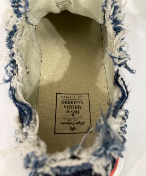 Maison MIHARA YASUHIRO（メゾン ミハラ ヤスヒロ）Maison MIHARA YASUHIRO (メゾン ミハラ ヤスヒロ) NIGEL CABOURN (ナイジェルケーボン) 12oz デニム カットオフ スニーカー インディゴ サイズ:42の古着・服飾アイテム