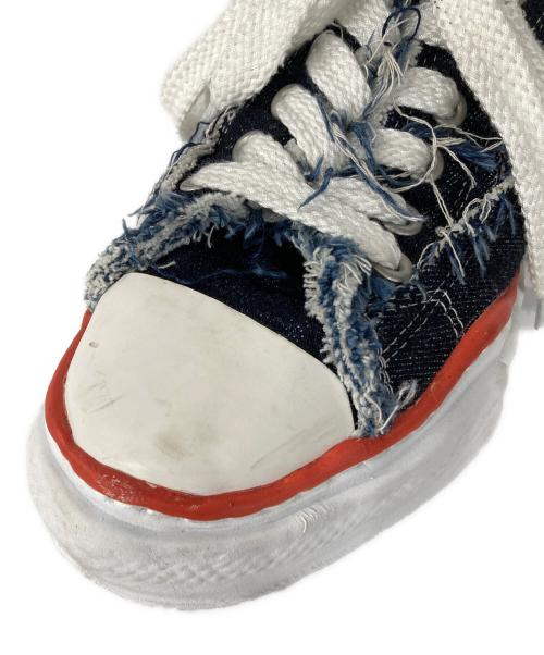 Maison MIHARA YASUHIRO（メゾン ミハラ ヤスヒロ）Maison MIHARA YASUHIRO (メゾン ミハラ ヤスヒロ) NIGEL CABOURN (ナイジェルケーボン) 12oz デニム カットオフ スニーカー インディゴ サイズ:42の古着・服飾アイテム