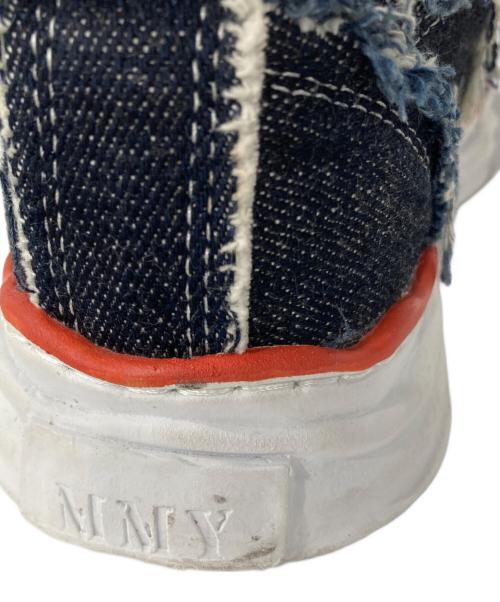Maison MIHARA YASUHIRO（メゾン ミハラ ヤスヒロ）Maison MIHARA YASUHIRO (メゾン ミハラ ヤスヒロ) NIGEL CABOURN (ナイジェルケーボン) 12oz デニム カットオフ スニーカー インディゴ サイズ:42の古着・服飾アイテム
