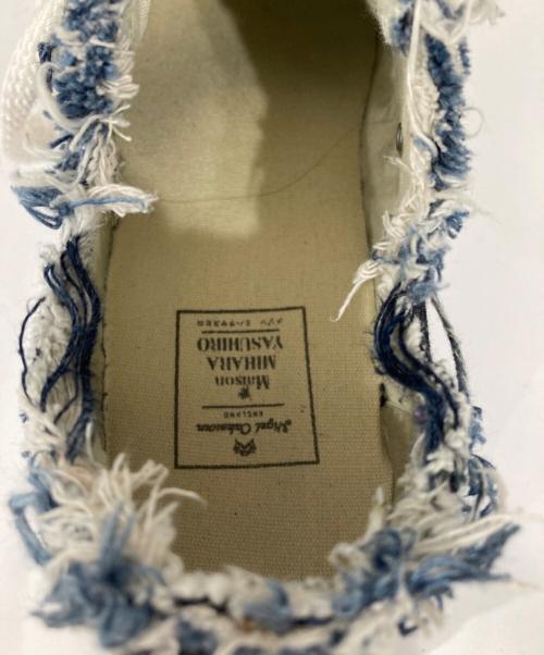 Maison MIHARA YASUHIRO（メゾン ミハラ ヤスヒロ）Maison MIHARA YASUHIRO (メゾン ミハラ ヤスヒロ) NIGEL CABOURN (ナイジェルケーボン) 12oz デニム カットオフ スニーカー インディゴ サイズ:42の古着・服飾アイテム