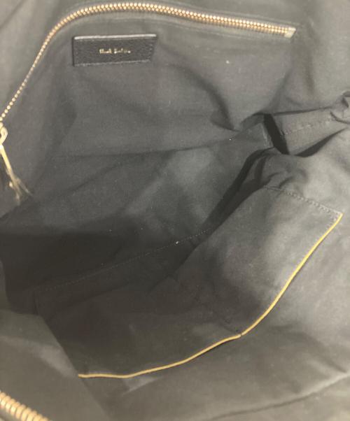 PAUL SMITH（ポールスミス）Paul Smith (ポールスミス) マルチストライプ2WAYブリーフケース ブラックの古着・服飾アイテム