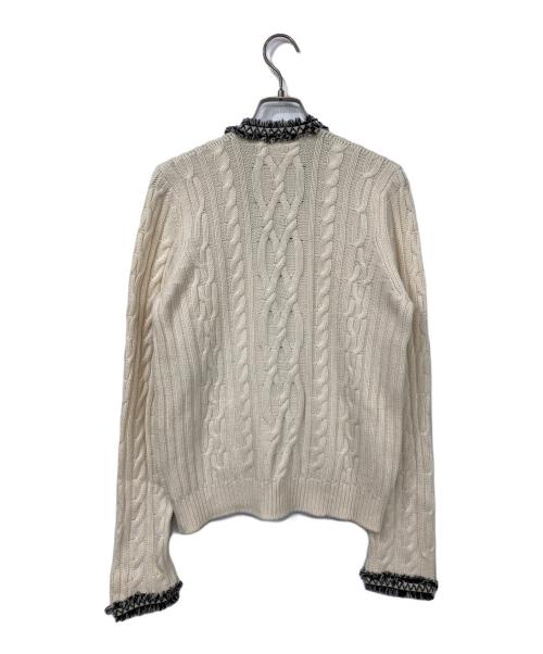 CHANEL（シャネル）CHANEL (シャネル) コットン×カシミヤ カーディガン ベージュ サイズ:42の古着・服飾アイテム