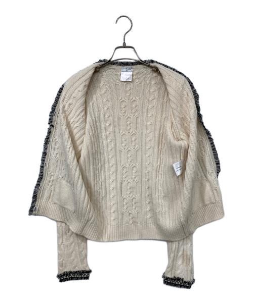CHANEL（シャネル）CHANEL (シャネル) コットン×カシミヤ カーディガン ベージュ サイズ:42の古着・服飾アイテム