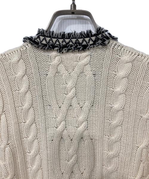 CHANEL（シャネル）CHANEL (シャネル) コットン×カシミヤ カーディガン ベージュ サイズ:42の古着・服飾アイテム