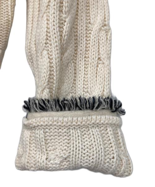 CHANEL（シャネル）CHANEL (シャネル) コットン×カシミヤ カーディガン ベージュ サイズ:42の古着・服飾アイテム