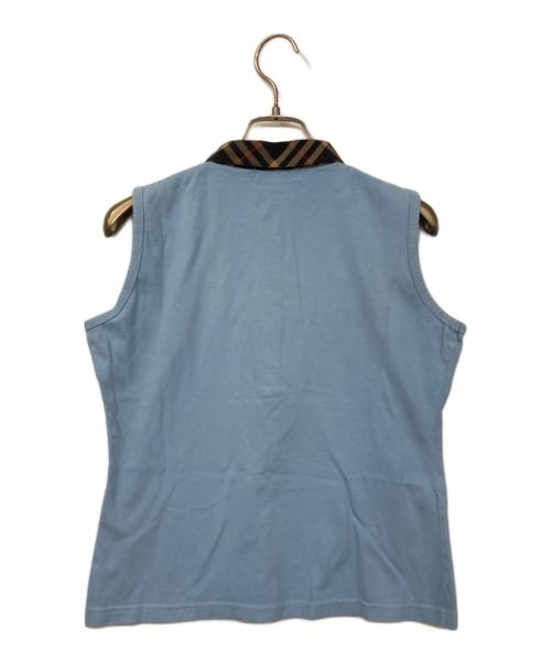 BURBERRY LONDON（バーバリーロンドン）BURBERRY LONDON (バーバリーロンドン) ノースリーブシャツ ブルー サイズ:Lの古着・服飾アイテム