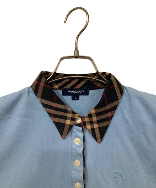 BURBERRY LONDON（バーバリーロンドン）BURBERRY LONDON (バーバリーロンドン) ノースリーブシャツ ブルー サイズ:Lの古着・服飾アイテム