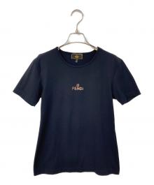 FENDI（フェンディ）の古着「ロゴTシャツ」｜ブラック