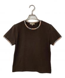 BURBERRY LONDON（バーバリーロンドン）の古着「バーバリーチェックカラーTシャツ」｜ブラウン