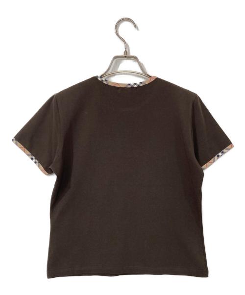 BURBERRY LONDON（バーバリーロンドン）BURBERRY LONDON (バーバリーロンドン) バーバリーチェックカラーTシャツ ブラウン サイズ:Mの古着・服飾アイテム