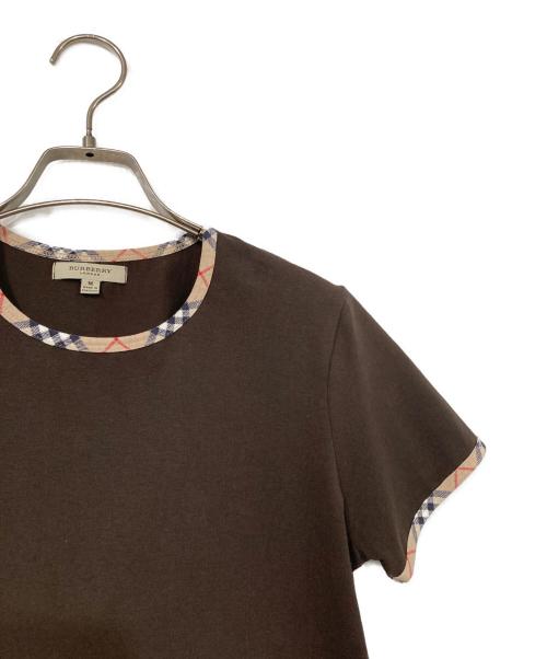 BURBERRY LONDON（バーバリーロンドン）BURBERRY LONDON (バーバリーロンドン) バーバリーチェックカラーTシャツ ブラウン サイズ:Mの古着・服飾アイテム