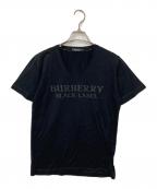 BURBERRY BLACK LABELバーバリーブラックレーベル）の古着「ロゴプリントTシャツ」｜ブラック
