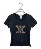 CELINEセリーヌ）の古着「トリオンフスタッズTシャツ」｜ブラック