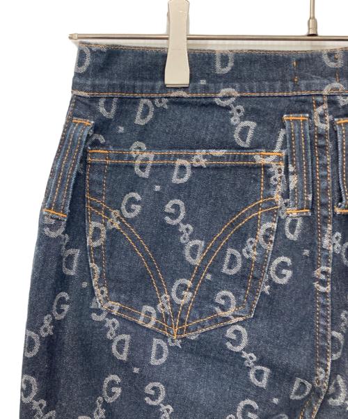 DOLCE & GABBANA（ドルチェ＆ガッバーナ）DOLCE & GABBANA (ドルチェ＆ガッバーナ) D&G柄デニムパンツ インディゴ サイズ:28の古着・服飾アイテム